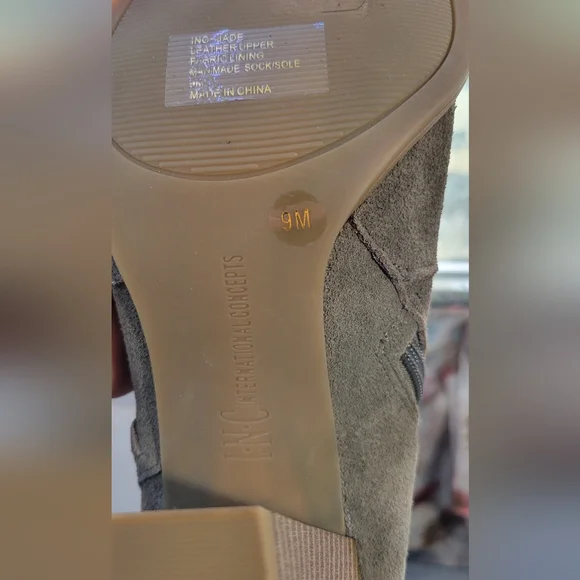 NEW Women's INC international concepts jade warm taupe Women’s Size 9 Boot Suede - Picture 5 of 7